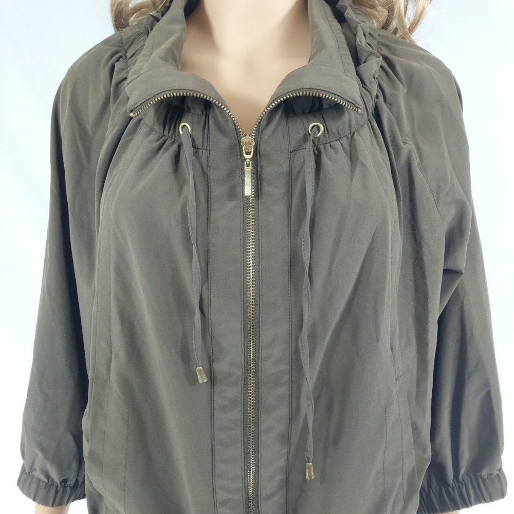 Zenergy by Chicos Size 2 (L) Green Brown Jacket